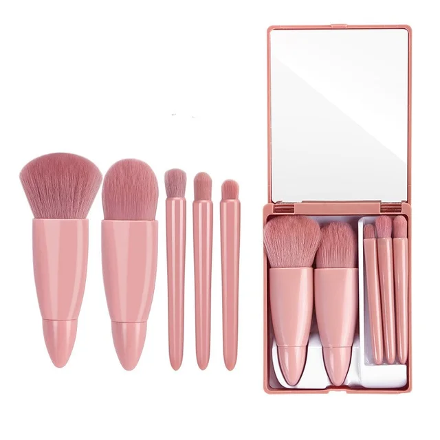 Makeup Brushes Tool Set Cosmetic Powder Eye Shadow Foundation Blush Blending Make Up Brush Pink - Shop at LoveMi