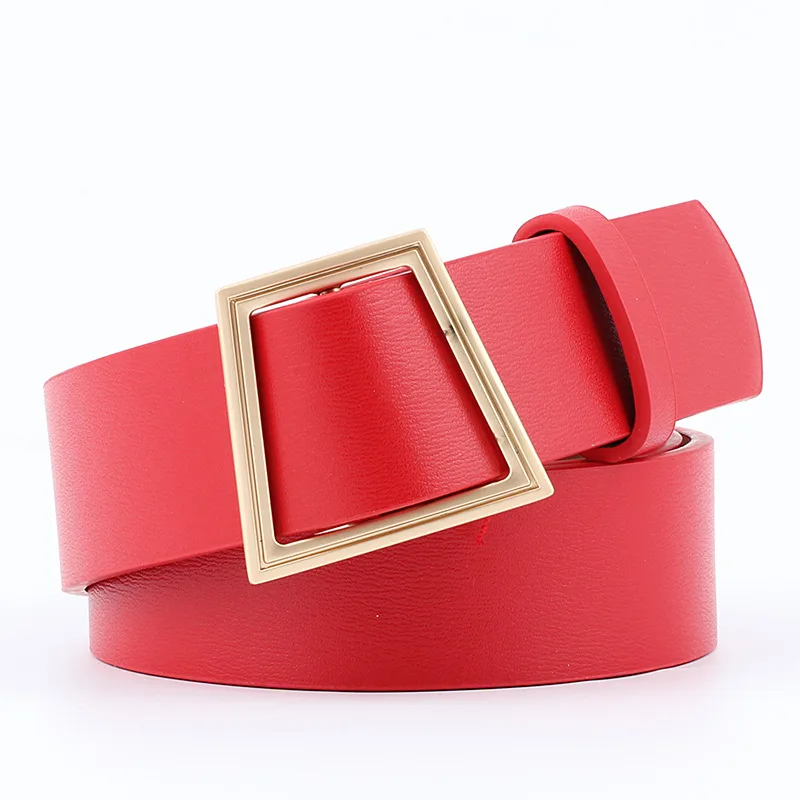 Wearing A Belt, Ladies No Needle Manufacturer, All-match Fashion - Red