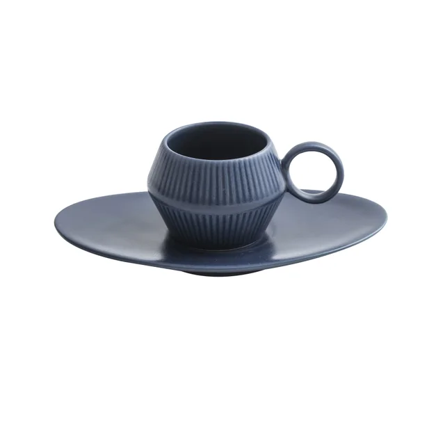 120Ml Small Coffee Cup Espresso Cup Small Mini Nordic Coffee Cup Ceramic Blue - Shop at LoveMi