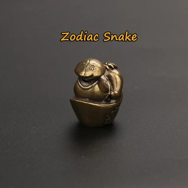 Creative Brass Zodiac Desktop Decoration Keychain Pendant - Shop at LoveMi