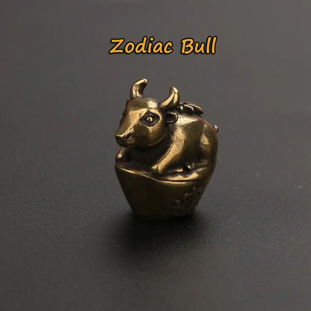 Creative Brass Zodiac Desktop Decoration Keychain Pendant H - Shop at LoveMi