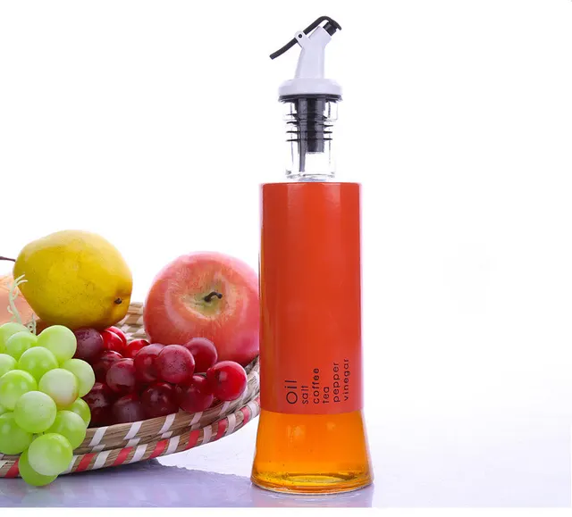 Seasoning Bottle Combination Glass Oil Bottle Orange - Shop at LoveMi