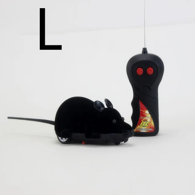 Cat Toy Electric Wireless Remote Control Simulation Mouse Black L - Shop at LoveMi