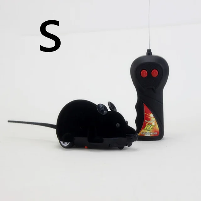 Cat Toy Electric Wireless Remote Control Simulation Mouse Black S - Shop at LoveMi