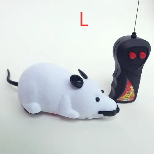 Cat Toy Electric Wireless Remote Control Simulation Mouse White L - Shop at LoveMi