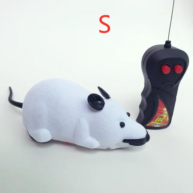 Cat Toy Electric Wireless Remote Control Simulation Mouse White S - Shop at LoveMi