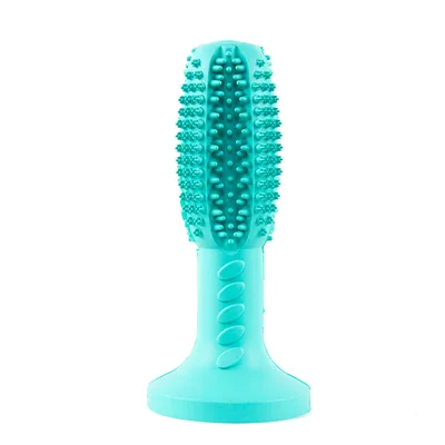 The New Dog Toothbrush, Dog Molar Teeth Cleaning Stick, Leaking Food Device, Bite Resistant Dog Toy Light Green - Shop at LoveMi