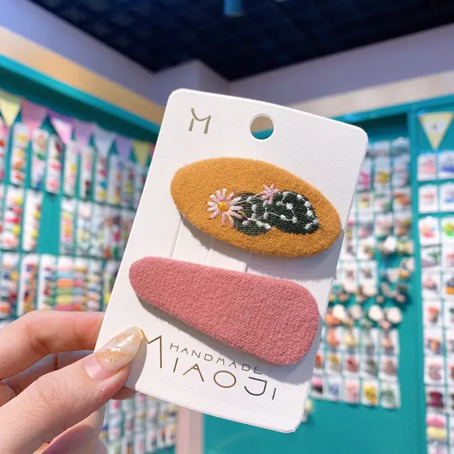 Pastoral Small Floral Bow Tie Color Matching Hairpin - Shop at LoveMi