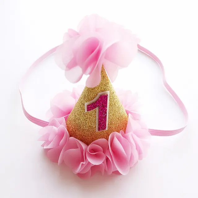 Children's Birthday Hat Gift Headband Headband Hair Accessories Baby Year Old Hat Crown - Shop at LoveMi