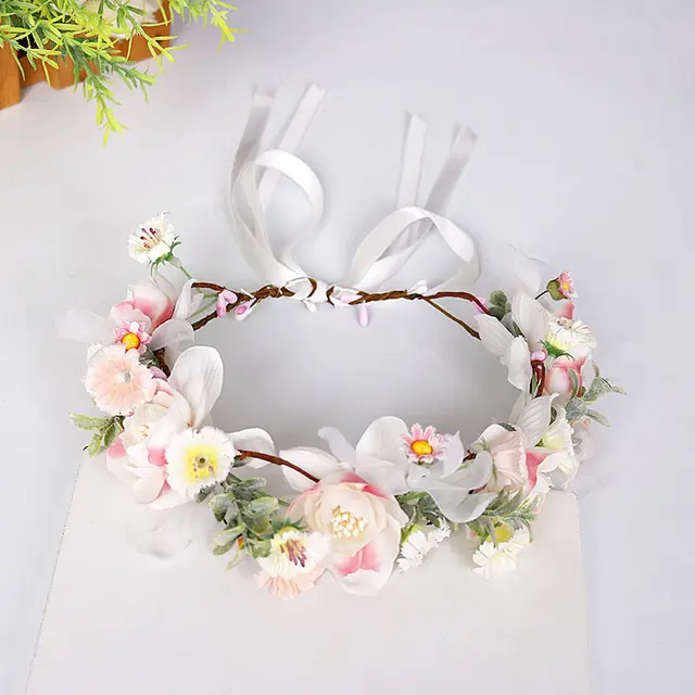 Hair Band Hair Band Bride Wedding Wedding Dress Hair Accessory Head Flower - Shop at LoveMi