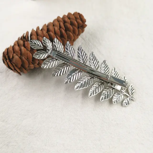 European And American Personality Retro Leaf Hairpin Elastic Ponytail Clip - Shop at LoveMi