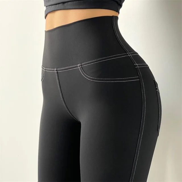 High Waist Quick Drying Tights Sexy Peach Hip Yoga Pants Black - Shop at LoveMi