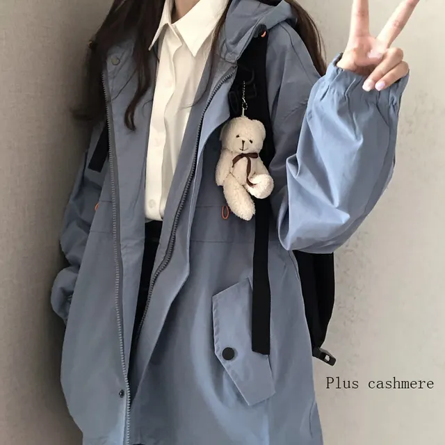 Autumn And Winter All Match Ladies Cute Tooling Jacket - Shop at LoveMi