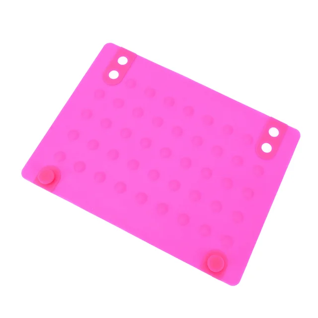Curling Heat Insulation Pad Storage Non Slip Silicone Pad Rose Red - Shop at LoveMi
