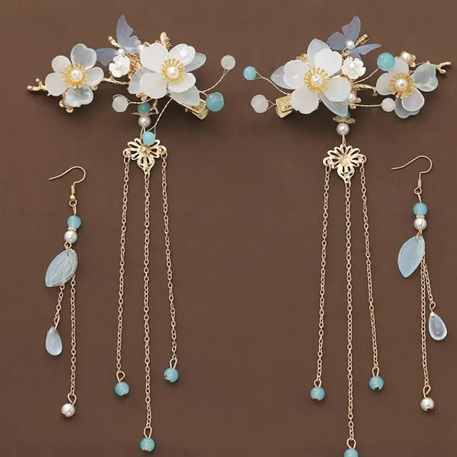 Hairpin Forehead Tassel and Hairpin Princess Head Jewelry J - Shop at LoveMi