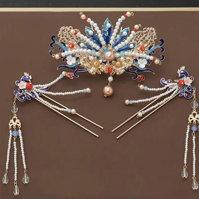 Hairpin Forehead Tassel and Hairpin Princess Head Jewelry K - Shop at LoveMi