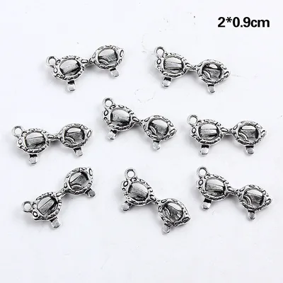 Silver Glasses Wool Necklace Bracelet Pendant Alloy - Shop at LoveMi