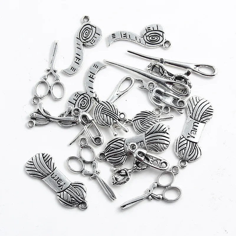 Silver Glasses Wool Necklace Bracelet Pendant Alloy - G