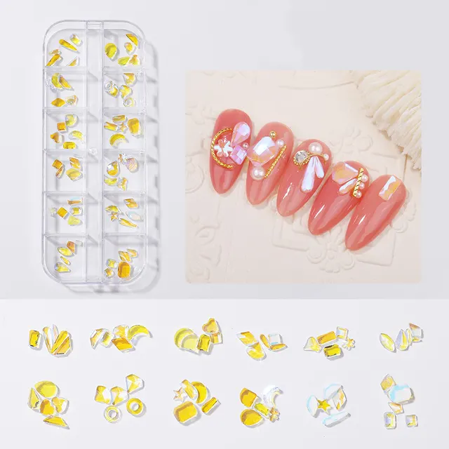 Shell Piece Diamond Rhinestone Decoration Pearl Butterfly Nail Sticker G - Shop at LoveMi