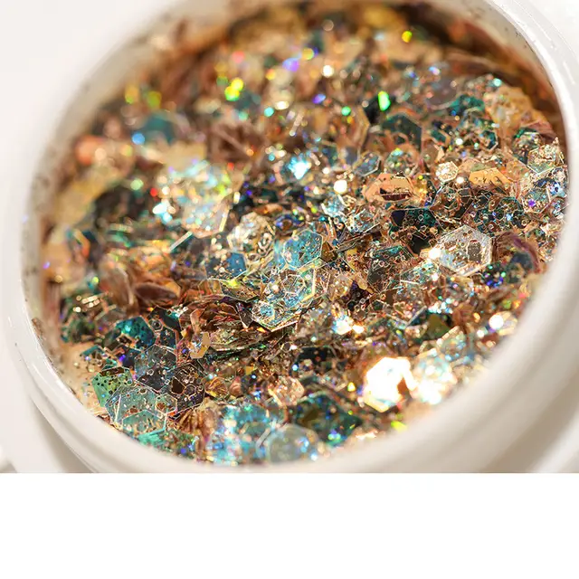 Crystal Ornament Of Gradual Change Flash Powder Mixed With Phototherapy G - Shop at LoveMi