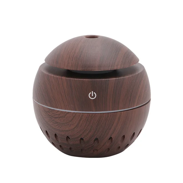 Wood Grain Humidifier USB Colorful Night Light Car Brown - Shop at LoveMi
