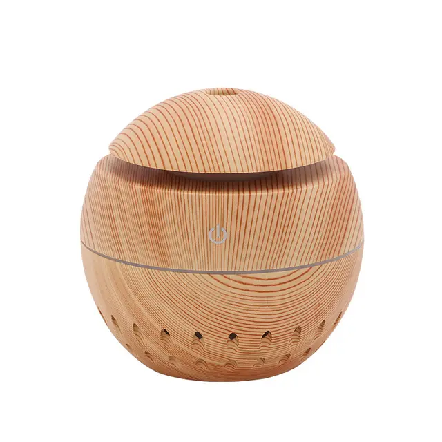 Wood Grain Humidifier USB Colorful Night Light Car Khaki - Shop at LoveMi