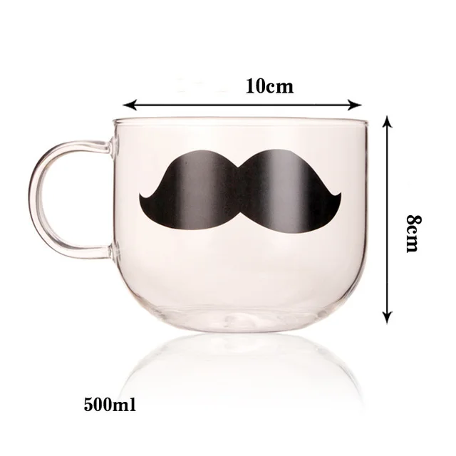 Cute Zip top Glasses For Creative Moustache Cups - Shop at LoveMi