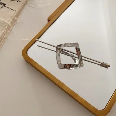 Simple Metal Wind Joker Fashion Dish Hair Hairpin Silver - Shop at LoveMi