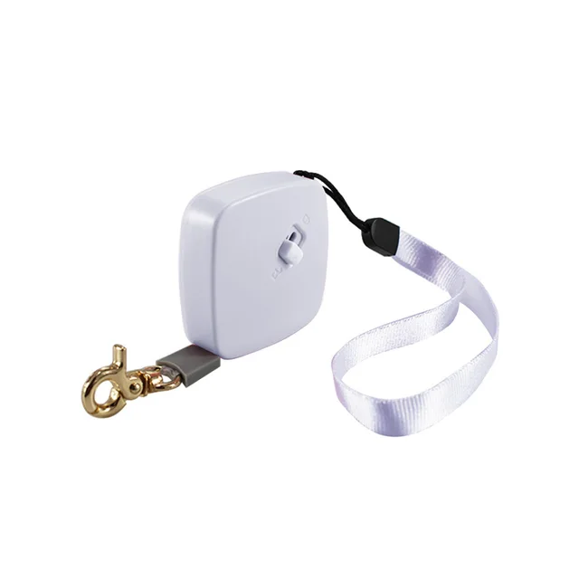 Mini Portable Dog Leash Automatic Flexible 2M Rope White - Shop at LoveMi