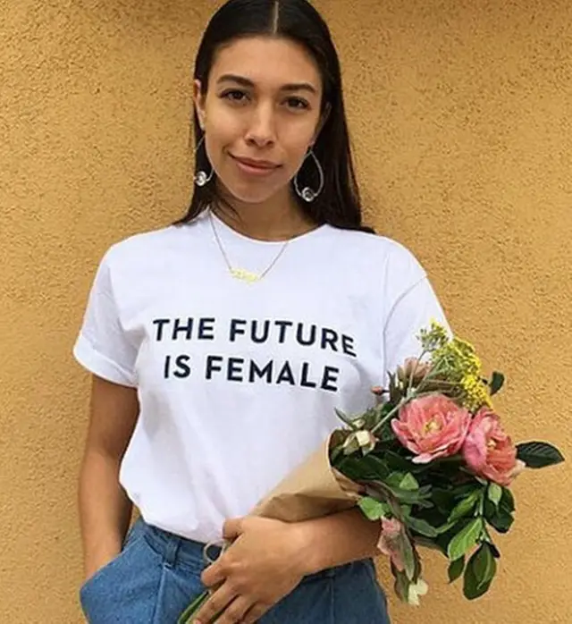 THE FUTURE IS FEMALE European and American Street Trend T shirt White - Shop at LoveMi