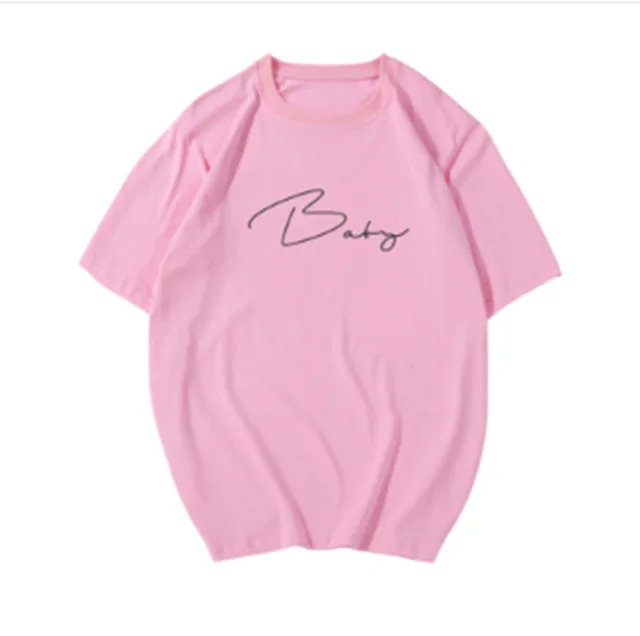 Fashion Short sleeved Loose fitting Student Shirt With Pure Cotton Inside Pink - Shop at LoveMi