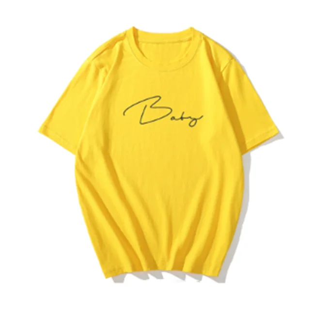 Fashion Short sleeved Loose fitting Student Shirt With Pure Cotton Inside Yellow - Shop at LoveMi