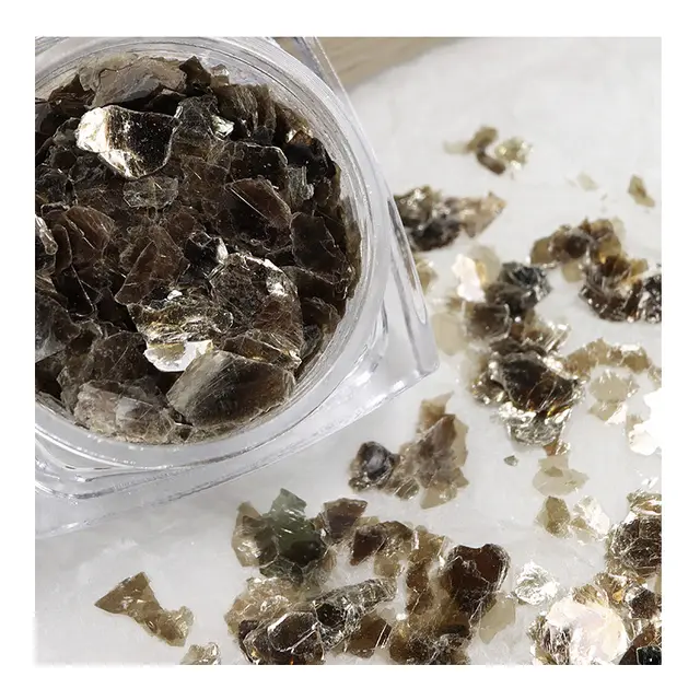 Mica Copper Gold Phototherapy Nail Decoration Paste Coffee - Shop at LoveMi