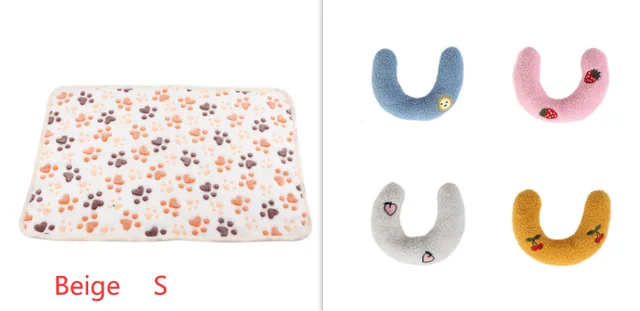 Autumn And Winter Warm Coral Fleece Blanket Beige Set - Shop at LoveMi
