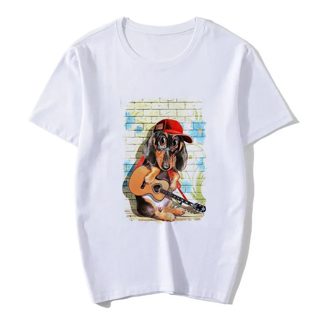 Cute Cartoon Animal Print Short Sleeve T Shirt For Lovers - Shop at LoveMi