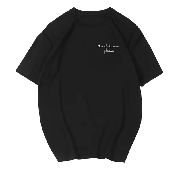 Loose Cotton All Match Trend Fashion Short Sleeves Black - Shop at LoveMi