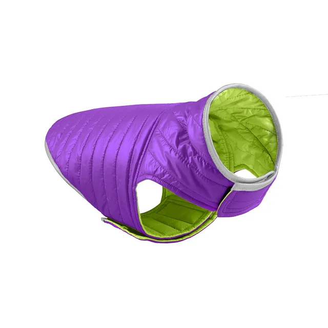 Pet Dog Clothes Autumn and Winter Light Down Double Sided Cotton Coat Purple - Shop at LoveMi