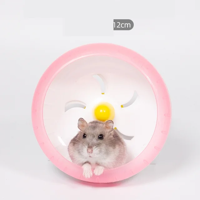 Hamster running wheel hamster cage large runner golden silk bear sports ball Pink - Shop at LoveMi