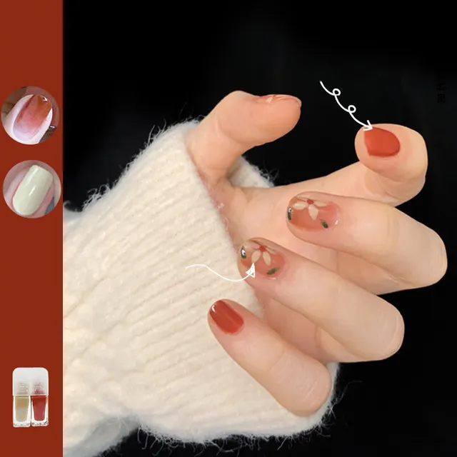 Nail Polish Without Baking, Fast Drying, Lasting Autumn And Winter Color, Tasteless Southern Pomelo Color - Shop at LoveMi