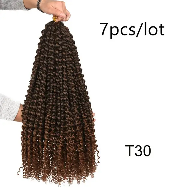 Passion Twist Crochet Braids Spring Twist Hair Extensions B 7Pcs - Shop at LoveMi