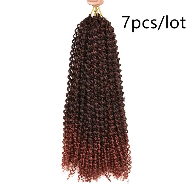Passion Twist Crochet Braids Spring Twist Hair Extensions - C 7Pcs