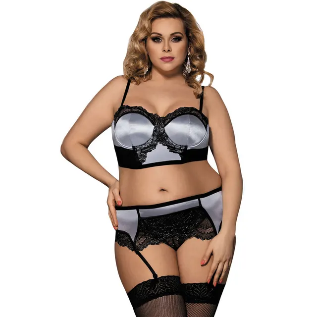Sexy Lingerie Lace Three point Garter Set Black - Shop at LoveMi