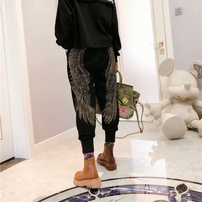 Autumn And Winter Female Harem Pants Radish Pants Gold - Shop at LoveMi