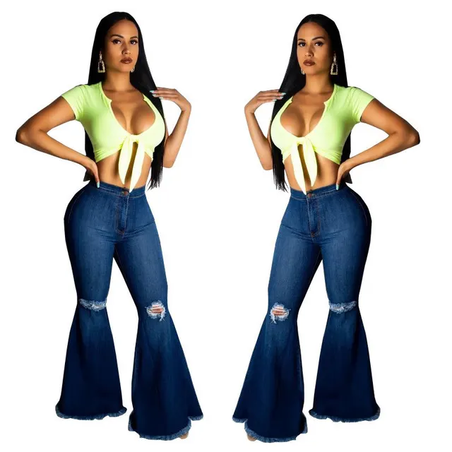 Fashionable Wash High waisted Loose fitting Casual Jeans - Shop at LoveMi