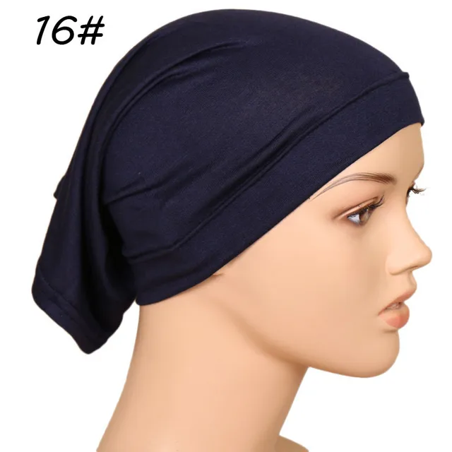 High Elastic Mercerized Cotton Women's Bottom Cap Navy Blue - Shop at LoveMi