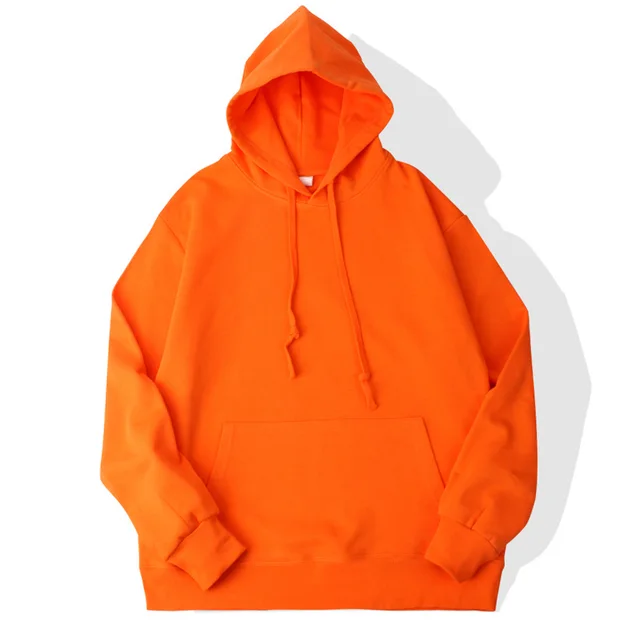 Men's And Women's Hooded Sweater Orange - Shop at LoveMi