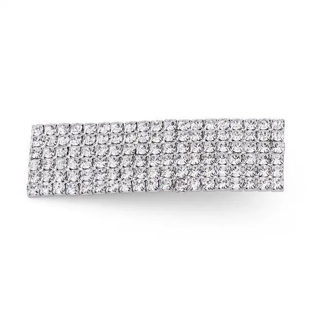 Full Rhinestone Hairpin Super Flash Rhinestone Large Water Drop Bangs Clip - Shop at LoveMi