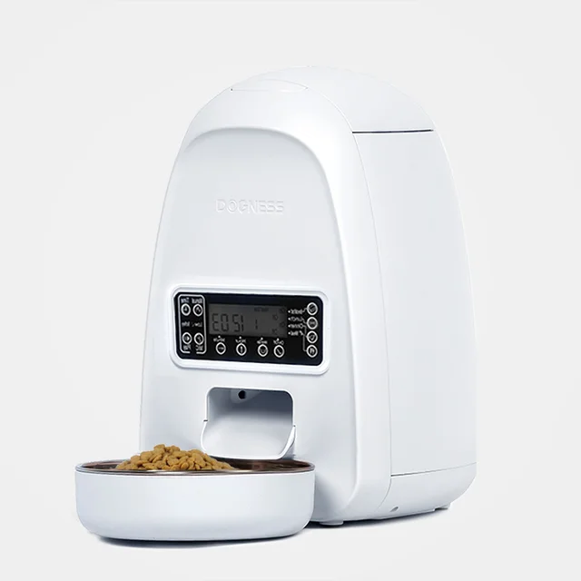 Cat Automatic Feeder Intelligent Dog Timing Ration Cat Food White - Shop at LoveMi