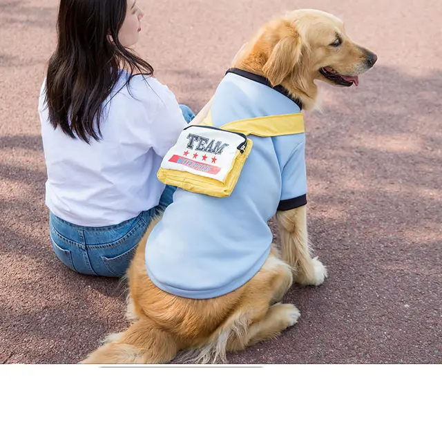 Medium And Large Dog Vest Pet Clothes Blue - Shop at LoveMi