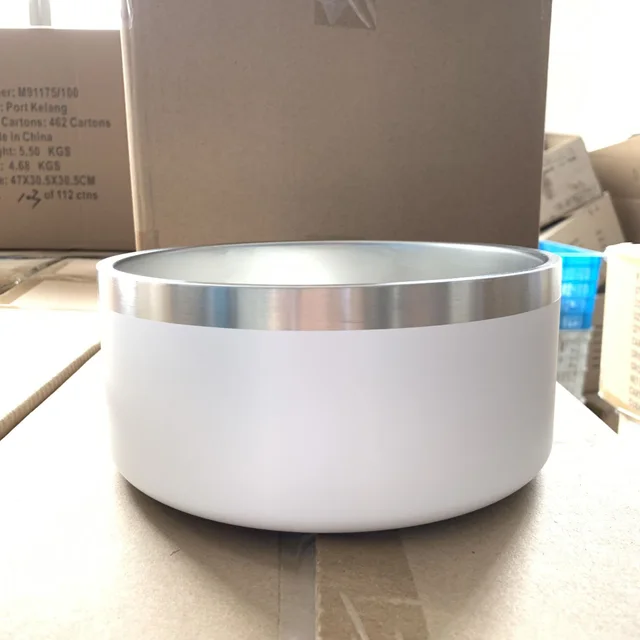 Stainless Steel Dog Bowl Upright Dog Bowl White - Shop at LoveMi